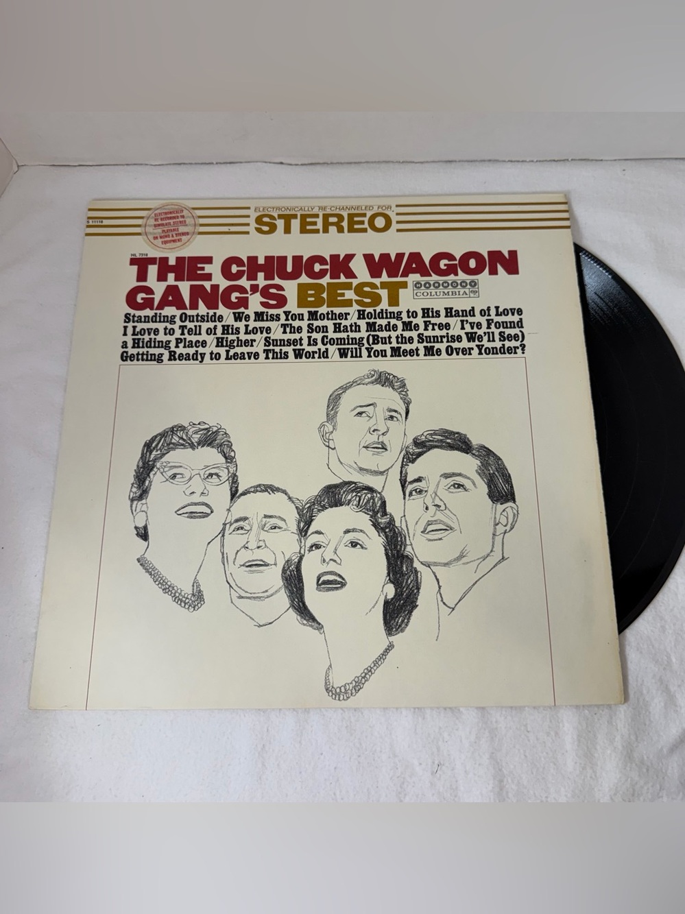 The Chuck Wagon Gang's Best 1964 Southern Gospel & Hymns HL-7318 Columbia Rec